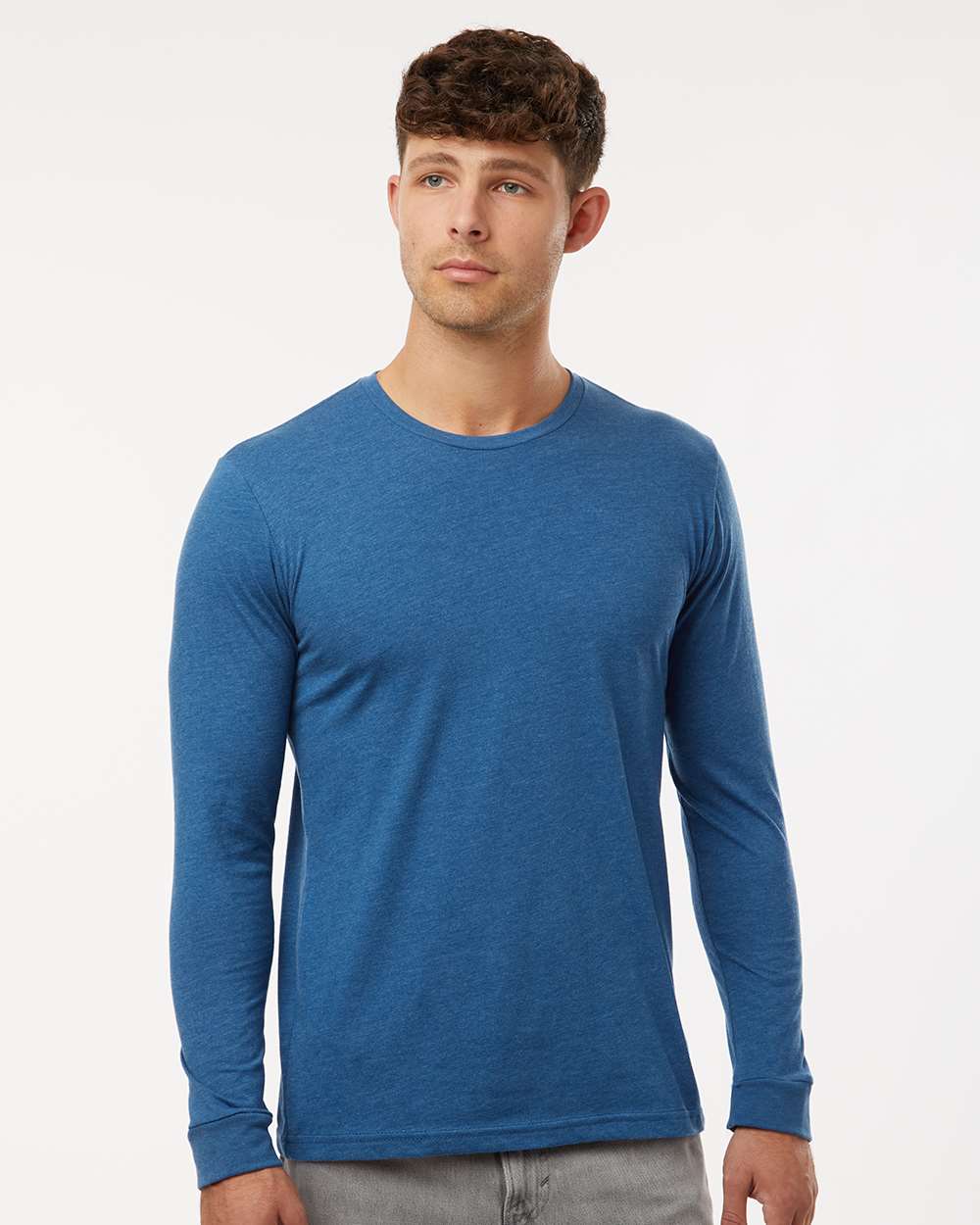 Next Level Unisex CVC Long Sleeve Tee - 6211 - 6211N Heather Cool Blue