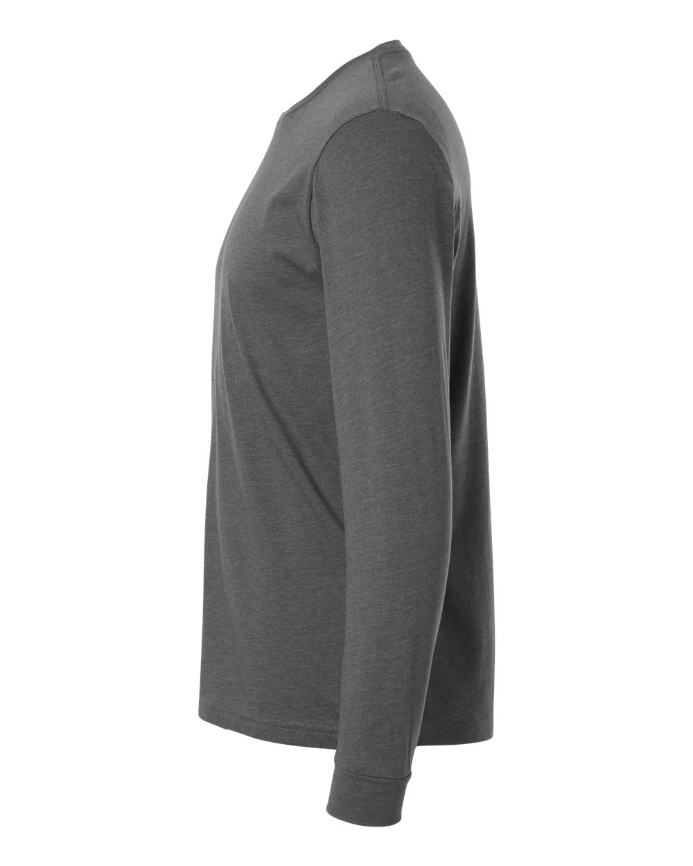 Next Level Unisex CVC Long Sleeve Tee - 6211 - 6211N Heather Heavy Metal