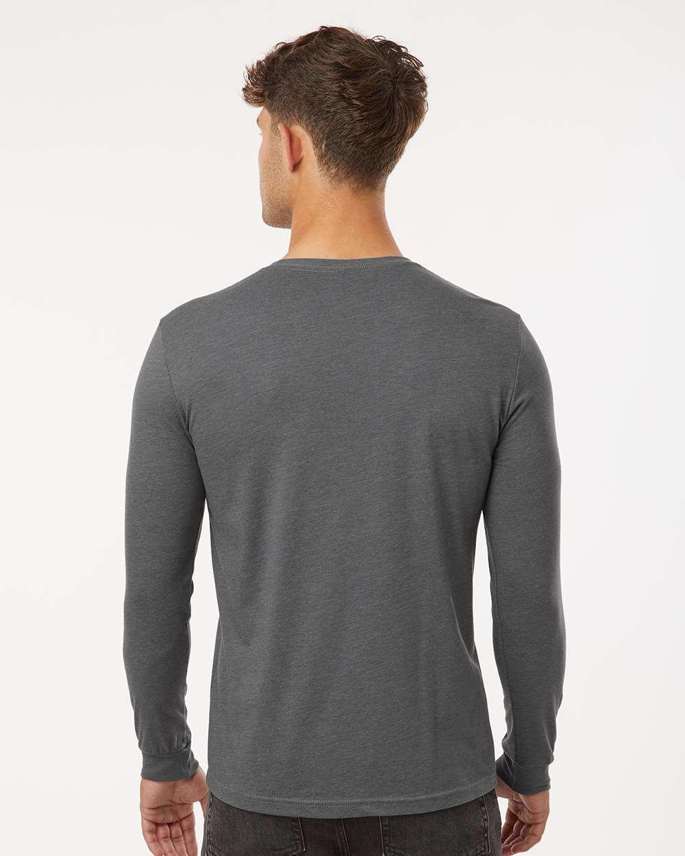 Next Level Unisex CVC Long Sleeve Tee - 6211 - 6211N Heather Heavy Metal
