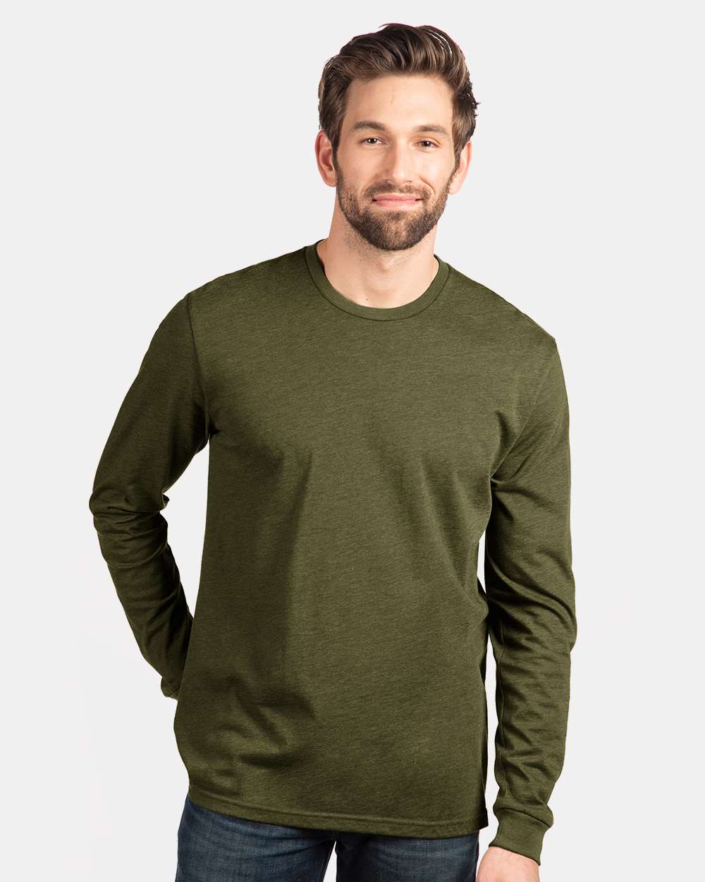 Next Level Unisex CVC Long Sleeve Tee - 6211 - 6211N Military Green