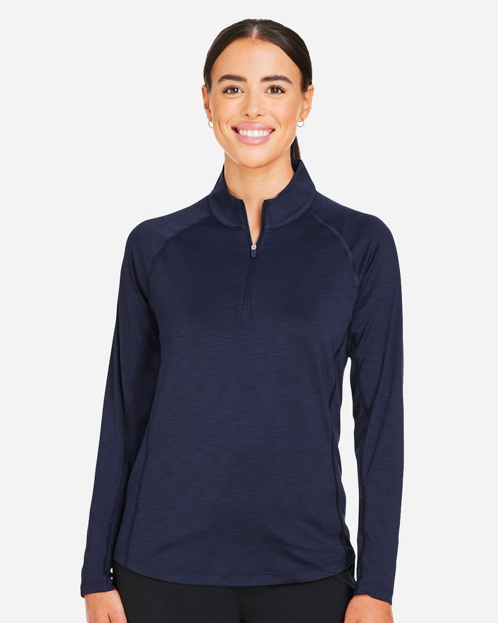 Devon & Jones Women's You-V Quarter-Zip Pullover - 625902