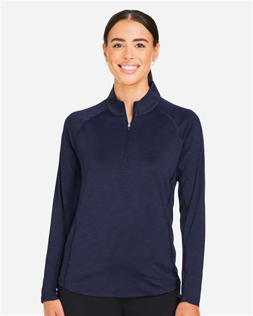 Puma Golf Women's You-V Quarter-Zip Pullover - 625902 Deep Navy