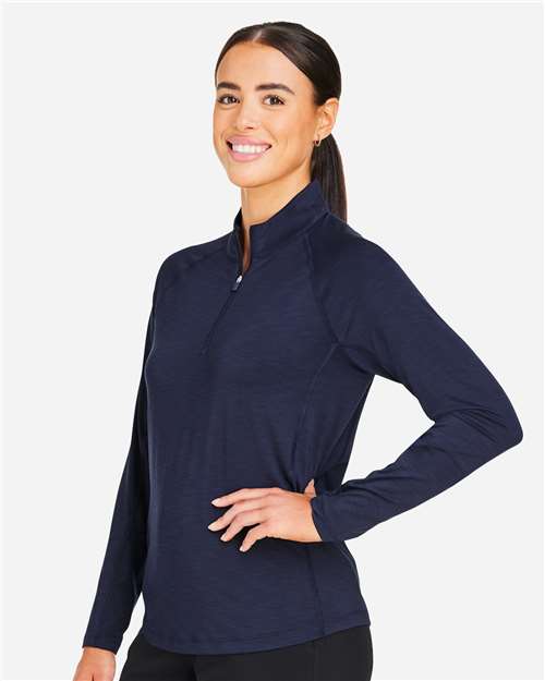 Puma Golf Women's You-V Quarter-Zip Pullover - 625902 Deep Navy
