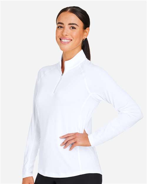 Puma Golf Women's You-V Quarter-Zip Pullover - 625902 White Glow