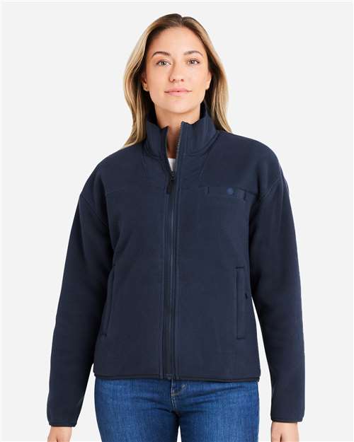 Puma Golf Women's Charley Fleece Full-Zip Jacket - 626904 Deep Navy