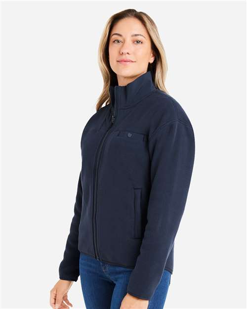 Puma Golf Women's Charley Fleece Full-Zip Jacket - 626904 Deep Navy