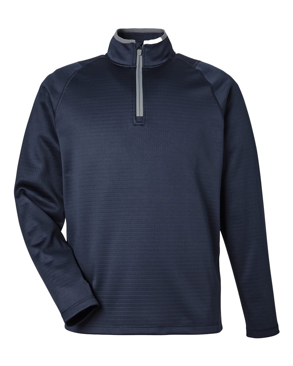 Puma Golf Men's Waffle Fleece Quarter-Zip Pullover - 631105 Deep Navy