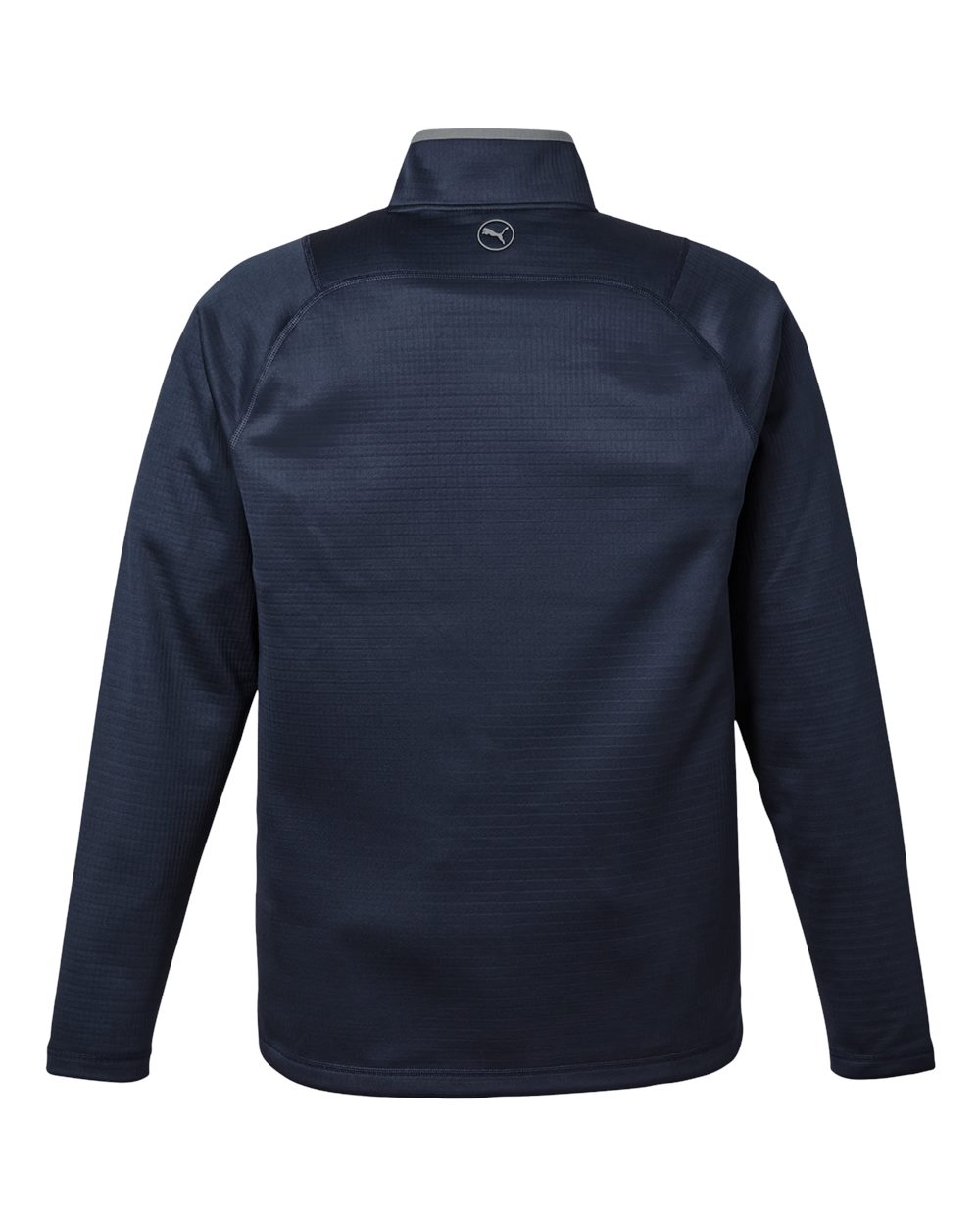 Puma Golf Men's Waffle Fleece Quarter-Zip Pullover - 631105 Deep Navy
