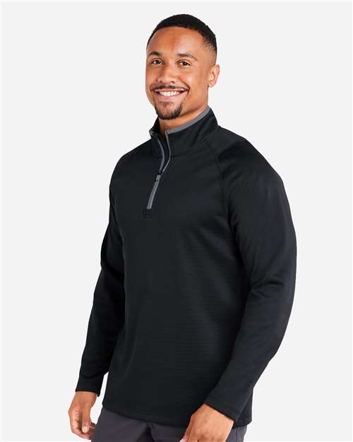 Puma Golf Men's Waffle Fleece Quarter-Zip Pullover - 631105 Puma Black