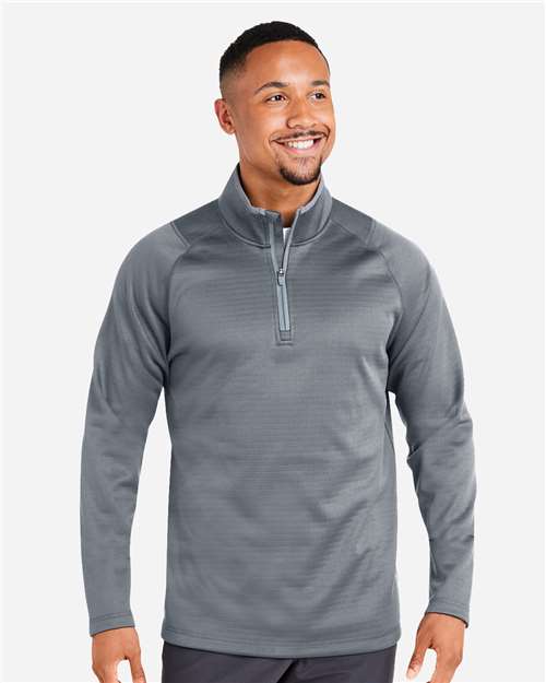 Puma Golf Men's Waffle Fleece Quarter-Zip Pullover - 631105 Slate Sky