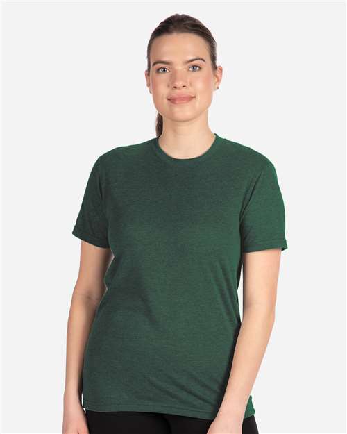 Next Level Sueded T-Shirt - 6410 Heather Forest Green