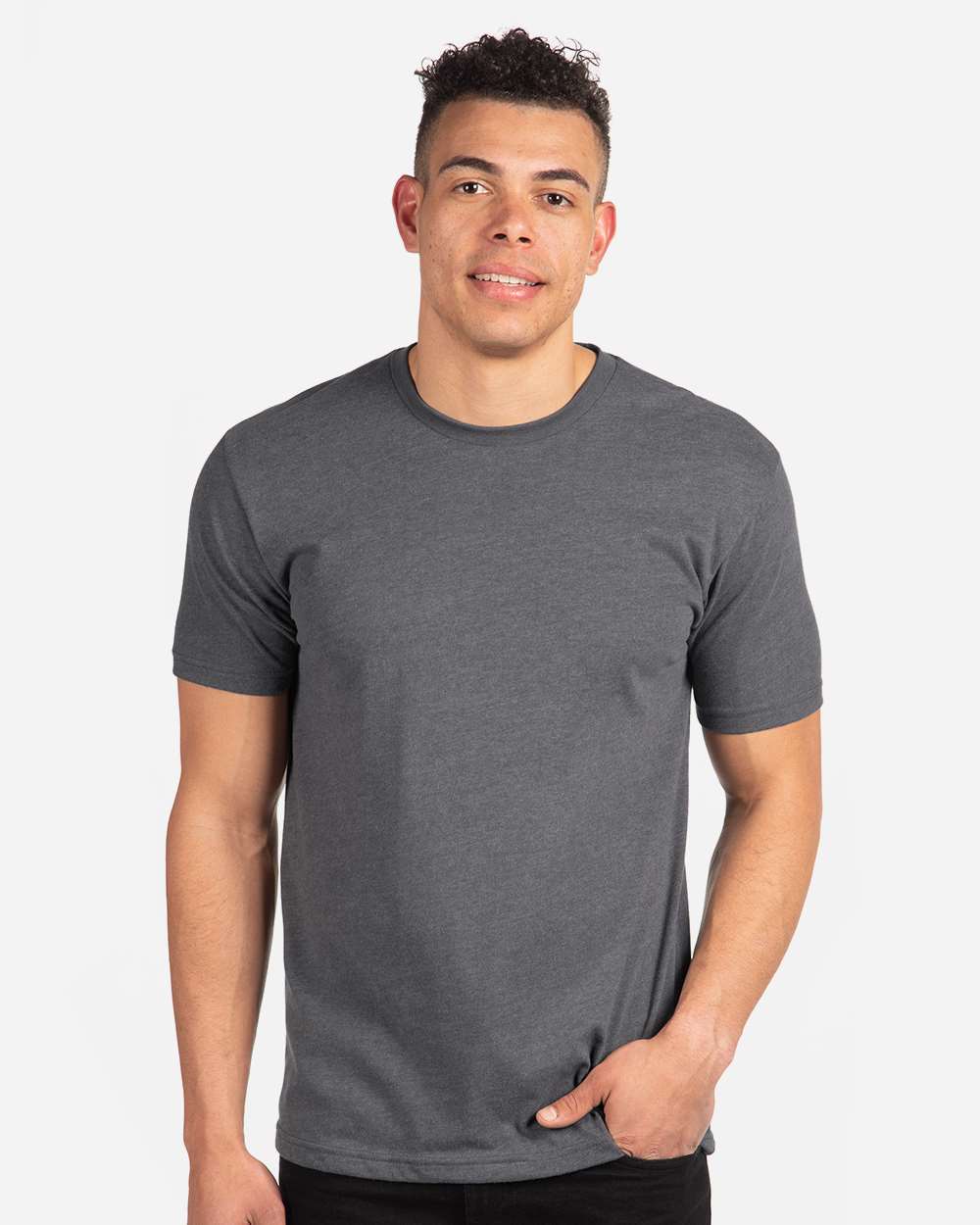 Next Level Unisex Sueded Tee - 6410 Heather Metal