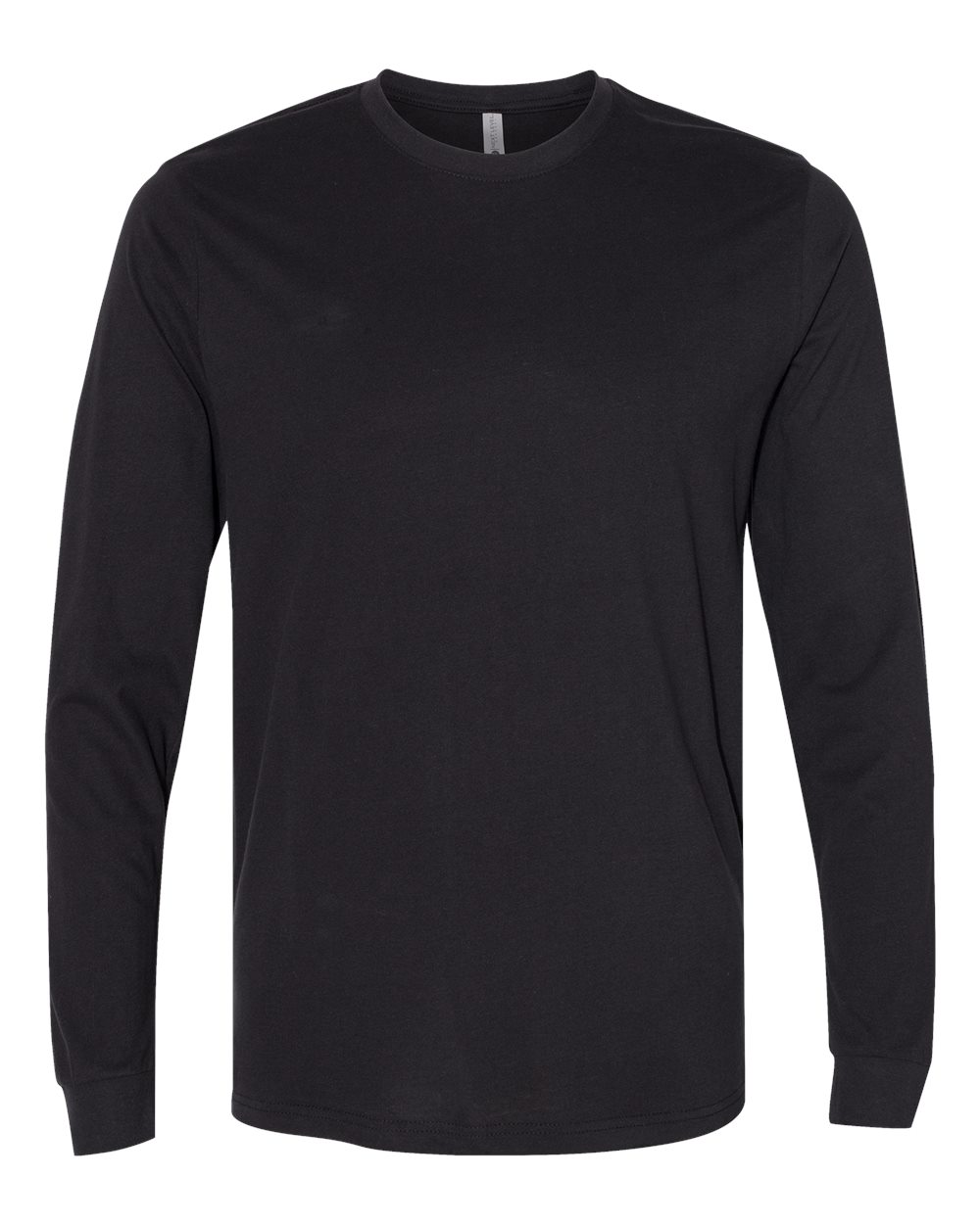 Next Level Unisex Sueded Long Sleeve Tee - 6411 Black