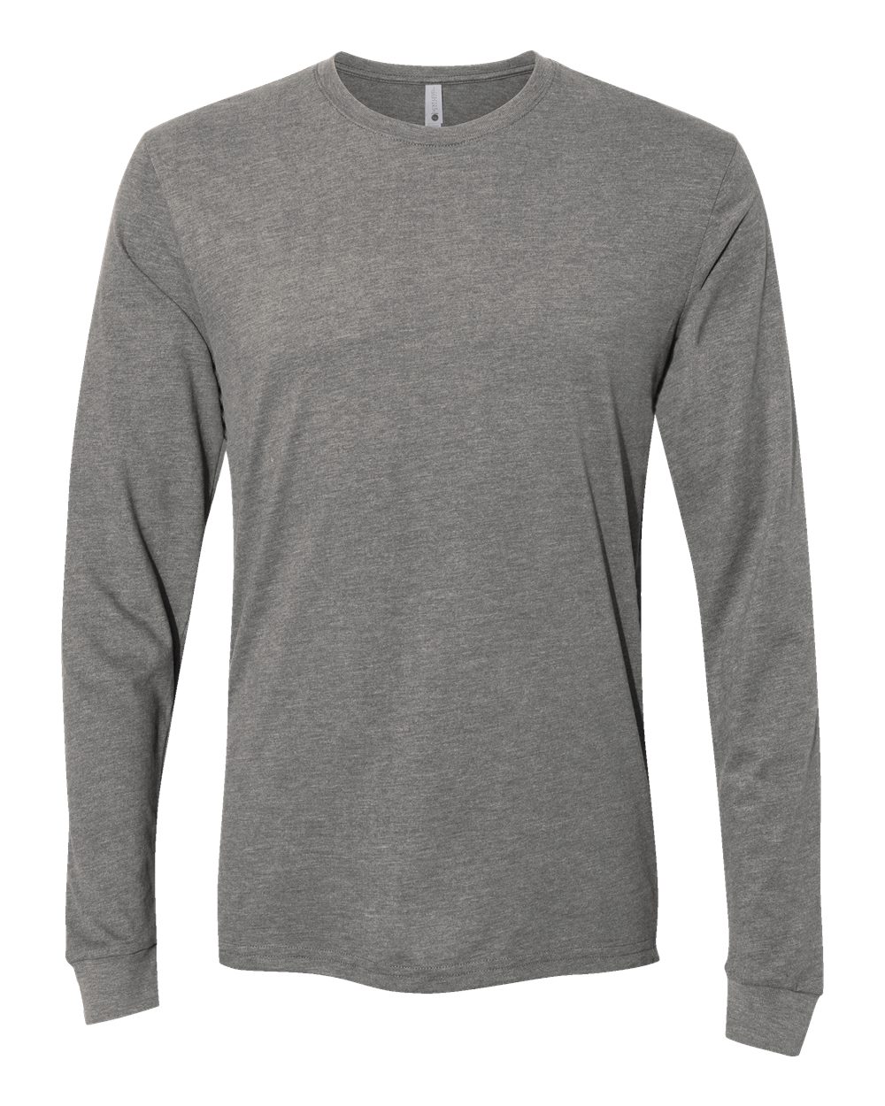 Next Level Unisex Sueded Long Sleeve Tee - 6411 Dark Heather Grey
