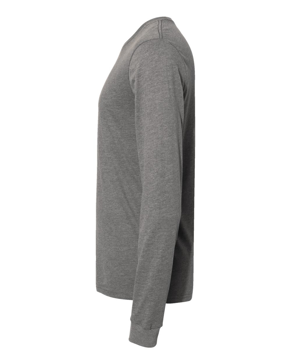 Next Level Unisex Sueded Long Sleeve Tee - 6411 Dark Heather Grey
