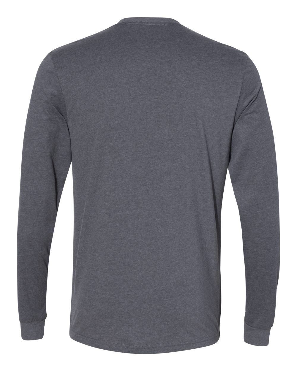 Next Level Unisex Sueded Long Sleeve Tee - 6411 Heather Metal