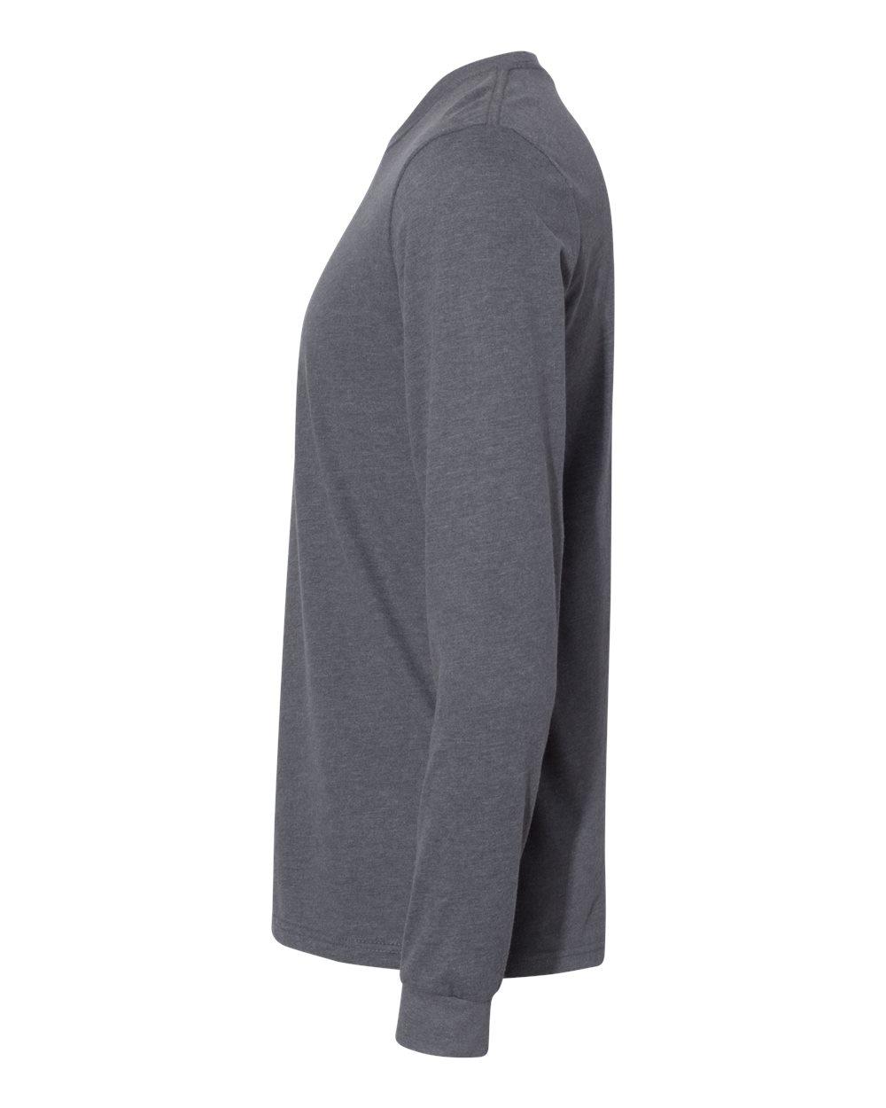 Next Level Unisex Sueded Long Sleeve Tee - 6411 Heather Metal