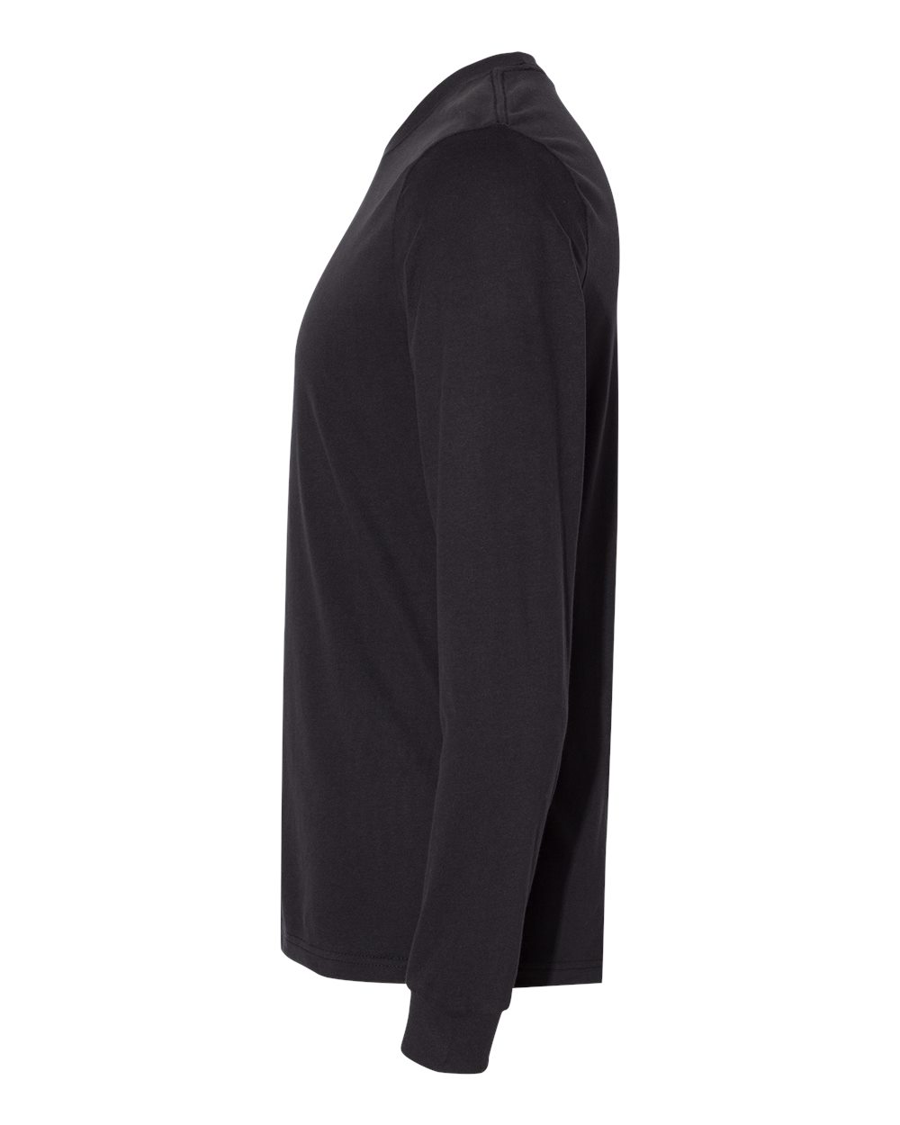 Next Level Unisex Sueded Long Sleeve Tee - 6411 Black