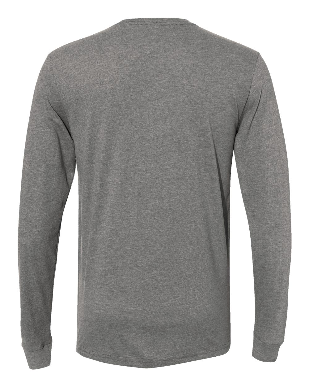 Next Level Unisex Sueded Long Sleeve Tee - 6411 Dark Heather Grey