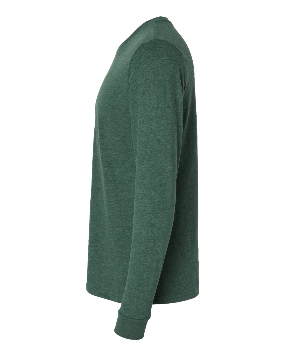 Next Level Unisex Sueded Long Sleeve Tee - 6411 Heather Forest Green