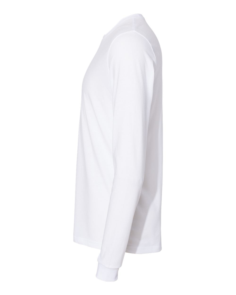 Next Level Unisex Sueded Long Sleeve Tee - 6411 White