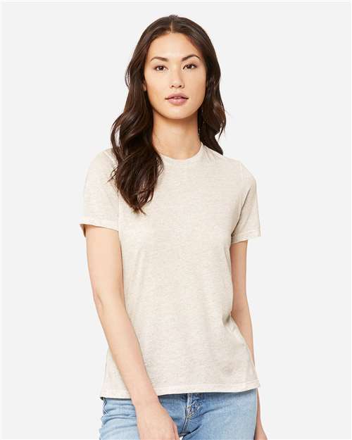 BELLA + CANVAS Women’s Relaxed Fit Triblend Tee - 6413 Oatmeal Triblend