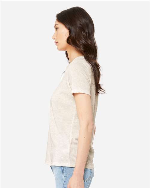 BELLA + CANVAS Women’s Relaxed Fit Triblend Tee - 6413 Oatmeal Triblend
