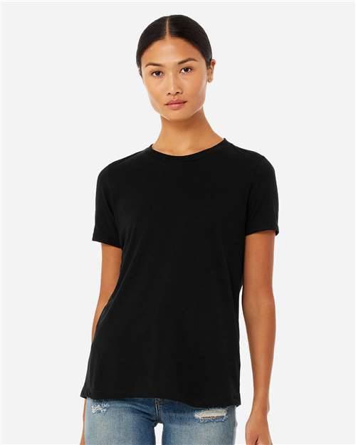 BELLA + CANVAS Women’s Relaxed Fit Triblend Tee - 6413 Solid Black Triblend