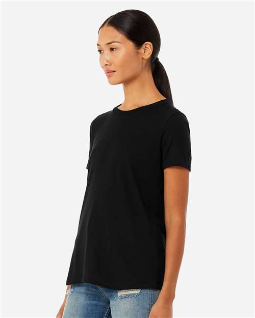 BELLA + CANVAS Women’s Relaxed Fit Triblend Tee - 6413 Solid Black Triblend