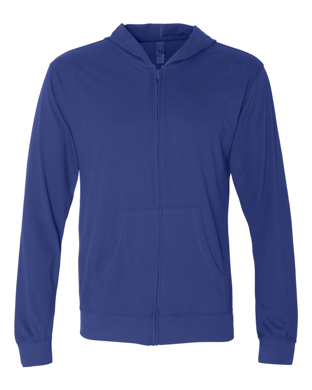 Next Level Unisex Sueded Long Sleeve Hooded Full-Zip T-Shirt - 6491 Royal