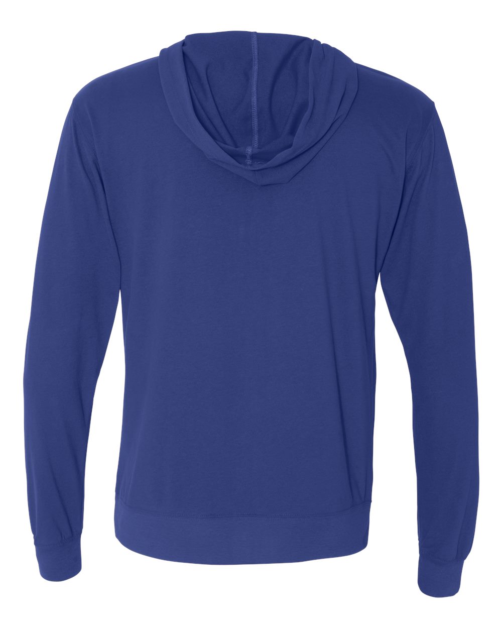 Next Level Unisex Sueded Long Sleeve Hooded Full-Zip T-Shirt - 6491 Royal