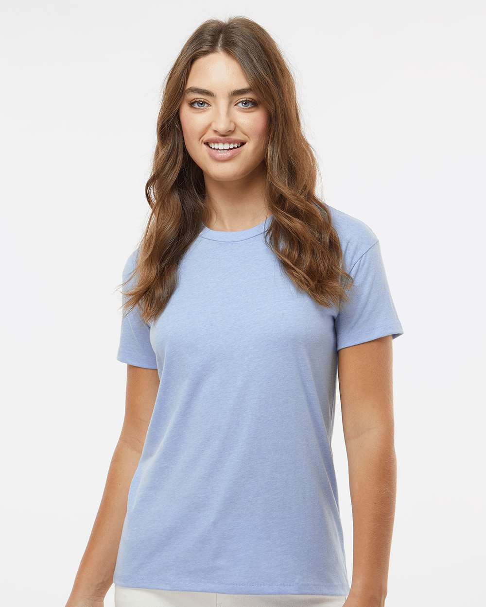 Next Level Women's CVC Relaxed Tee - 6600 Heather Columbia Blue
