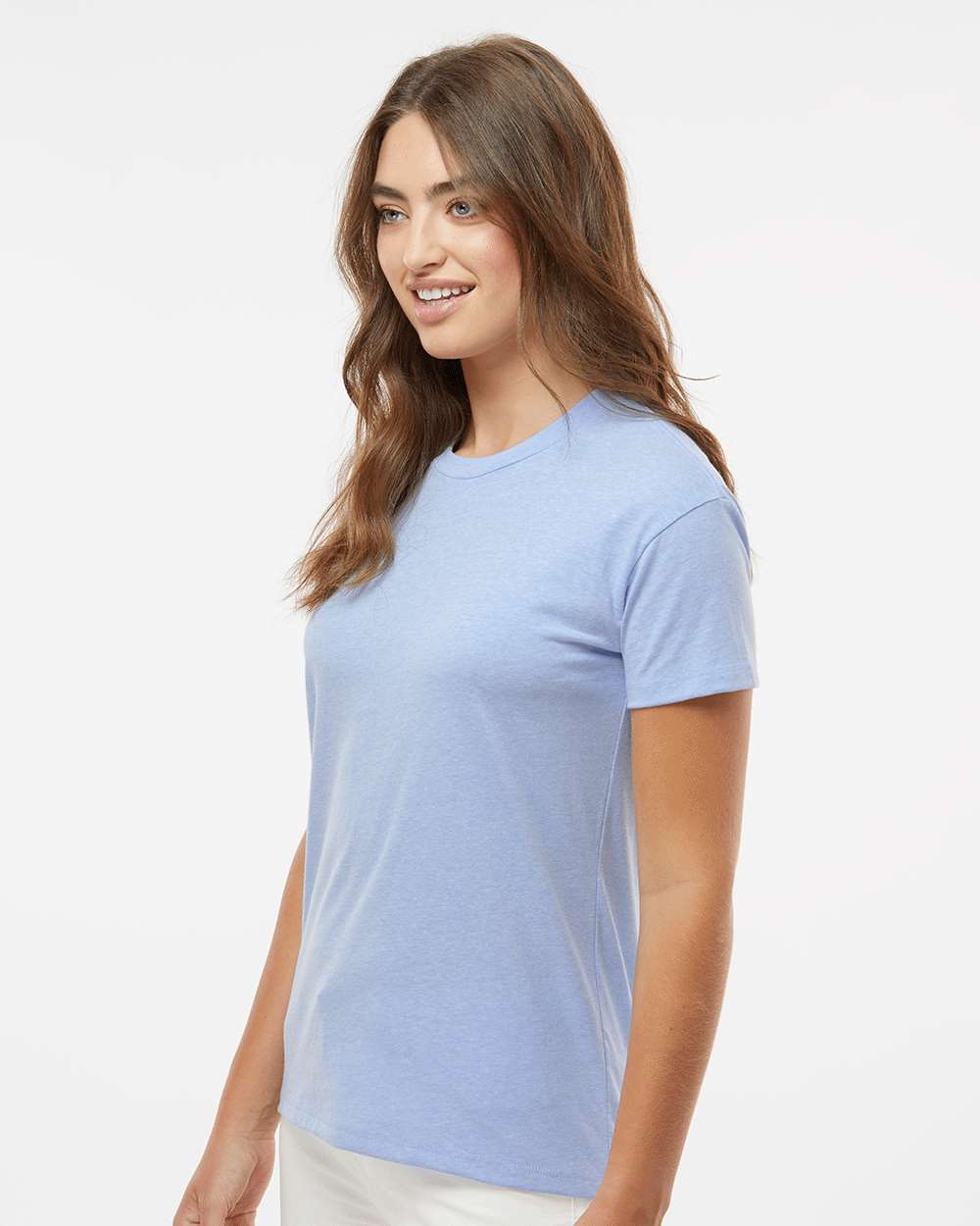 Next Level Women's CVC Relaxed Tee - 6600 Heather Columbia Blue