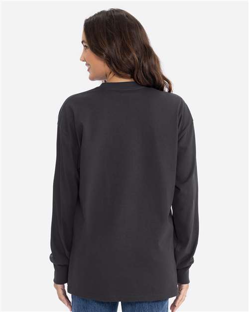 Next Level Unisex Heavyweight Long Sleeve T-Shirt - 7211 - 7211N Graphite Black