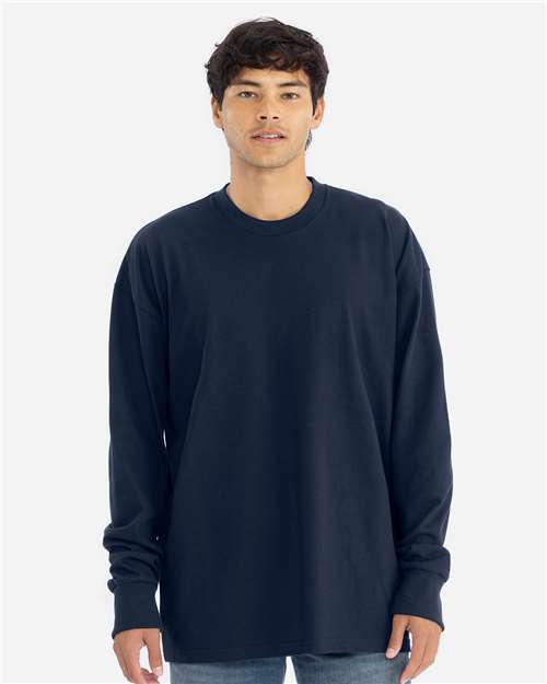 Next Level Unisex Heavyweight Long Sleeve T-Shirt - 7211 - 7211N Midnight Navy
