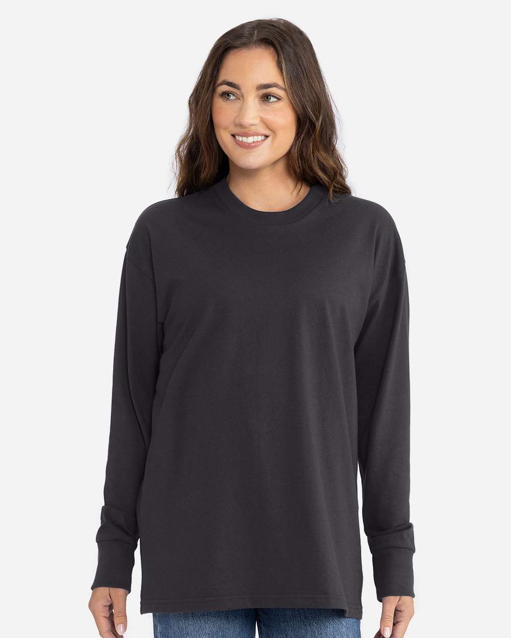 Next Level Unisex Heavyweight Long Sleeve Tee - 7211 - 7211N Graphite Black