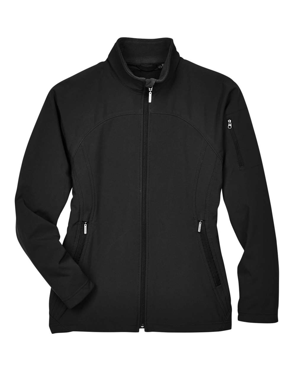 North End Women's 3-Layer Fleece Performance Soft Shell Jacket - 78034 Black