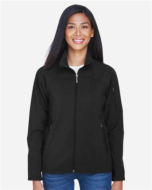 North End Women's 3-Layer Fleece Performance Soft Shell Jacket - 78034 Black