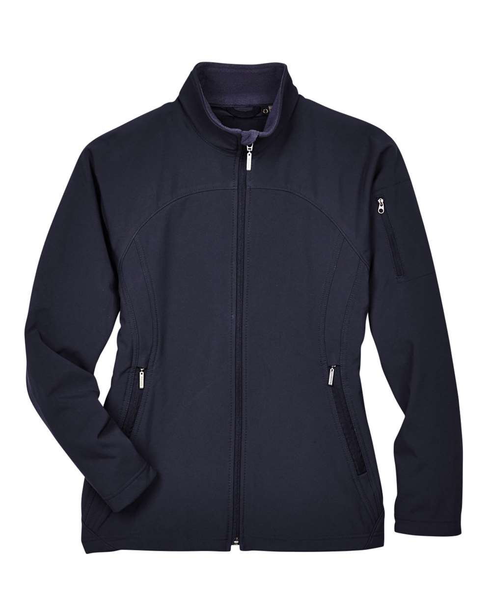 North End Women's 3-Layer Fleece Performance Soft Shell Jacket - 78034 Midnight Navy