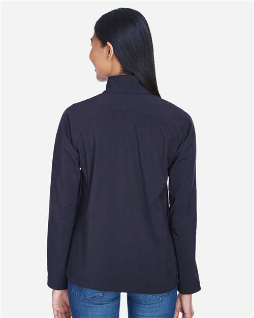 North End Women's 3-Layer Fleece Performance Soft Shell Jacket - 78034 Midnight Navy