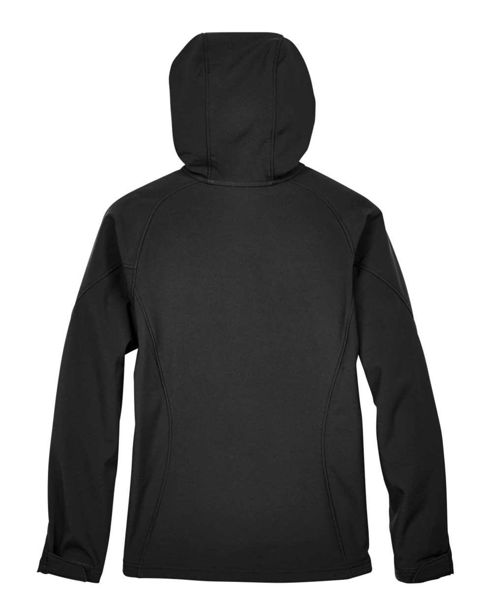 North End Women's Prospect Two-Layer Fleece Bonded Soft Shell Hooded Jacket - 78166 Black
