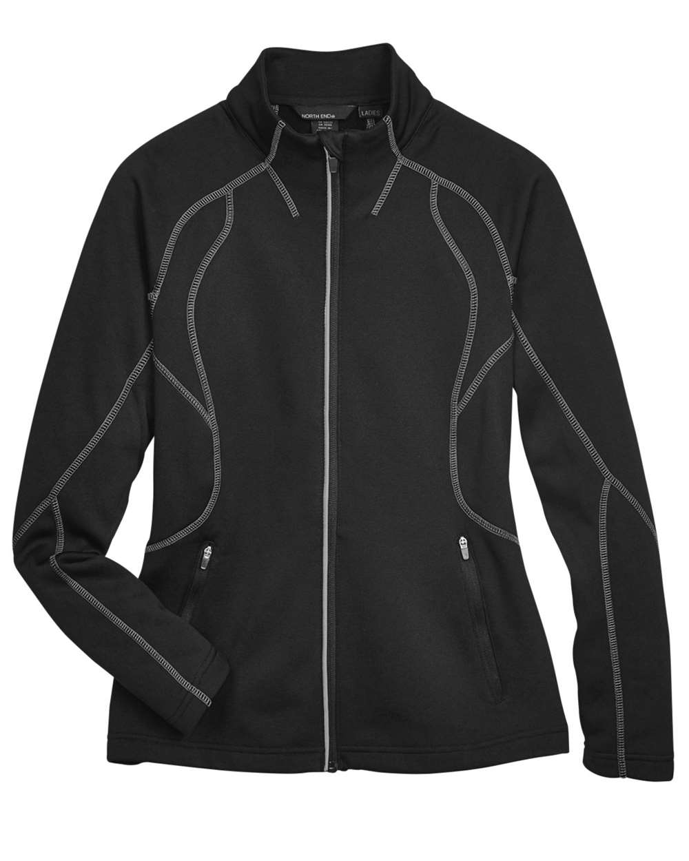 North End Women's Gravity Performance Fleece Jacket - 78174 Black