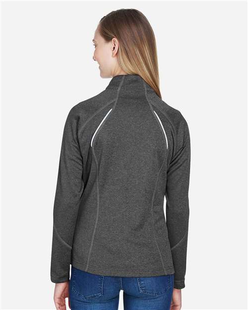 North End Women's Gravity Performance Fleece Jacket - 78174 Carbon Heather
