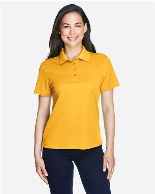 Core365 Women's Origin Performance Piqué Polo - 78181 Campus Gold