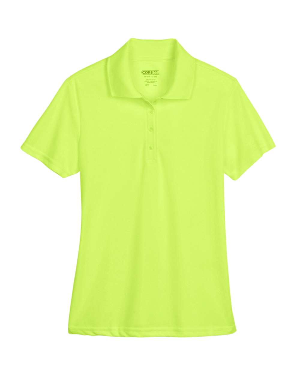 Core365 Women's Origin Performance Piqué Polo - 78181 Safety Yellow