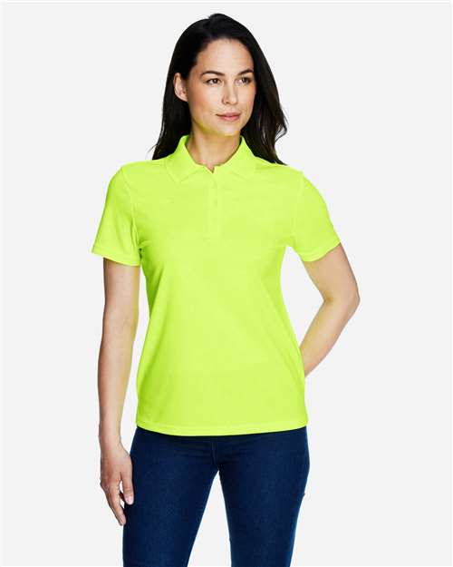 Core365 Women's Origin Performance Piqué Polo - 78181 Safety Yellow