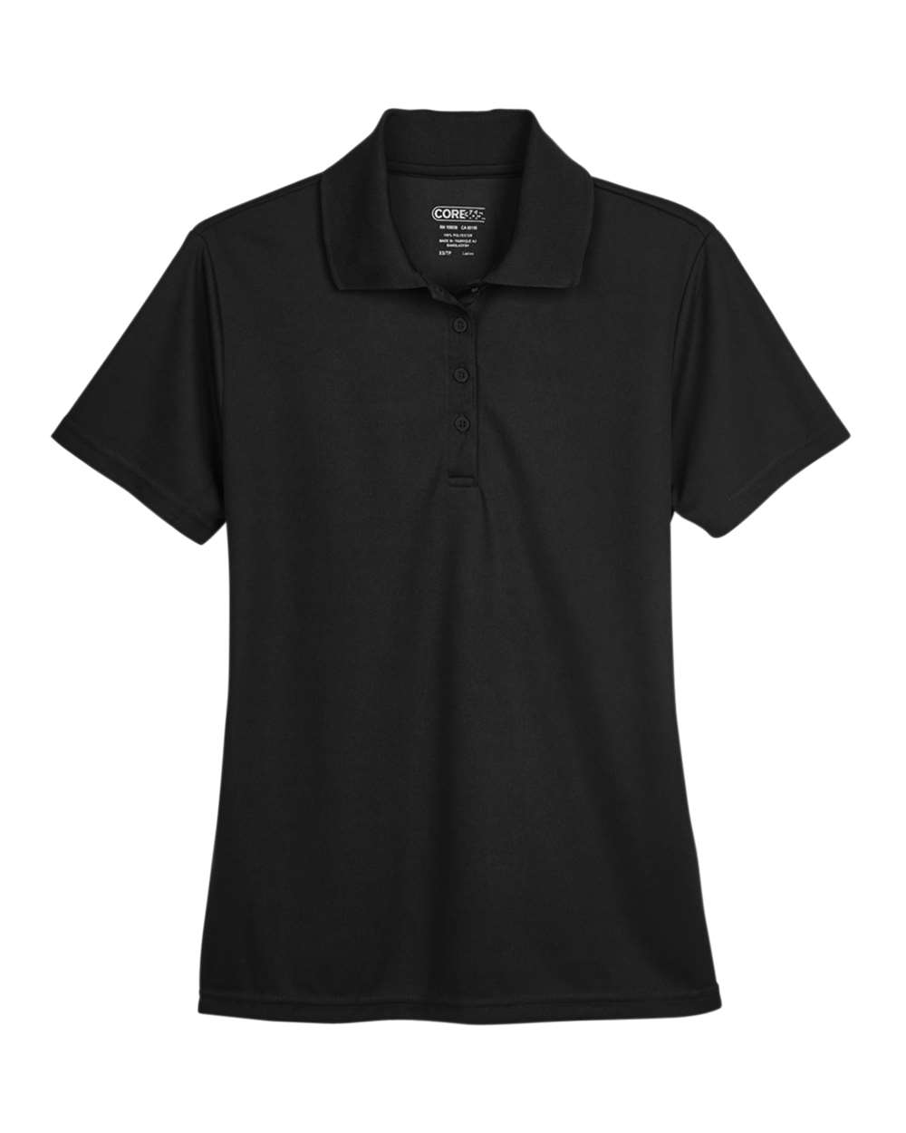 Core365 Women's Origin Performance Piqué Polo - 78181 Black