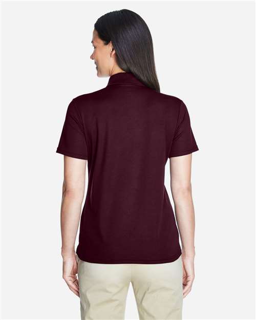 Core365 Women's Origin Performance Piqué Polo - 78181 Burgundy