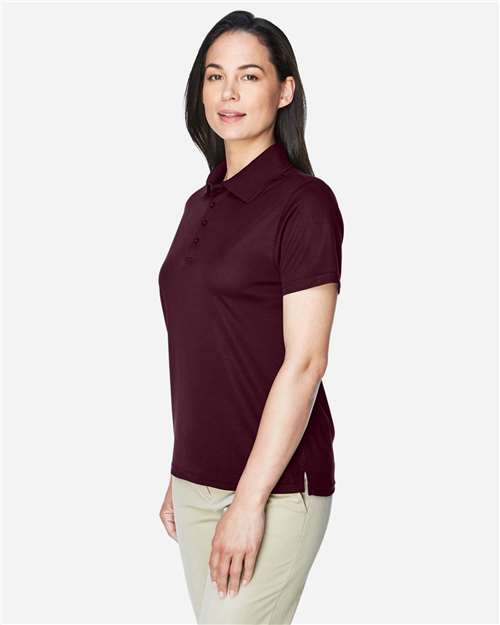 Core365 Women's Origin Performance Piqué Polo - 78181 Burgundy