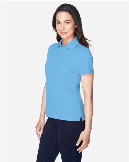Core365 Women's Origin Performance Piqué Polo - 78181 Columbia Blue